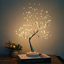 Декоративне дерево світильник Bonsai led tree light h20in N1, Нічник Настільний у вигляді дерева Бонсай, фото 6