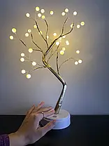 Декоративне дерево світильник Bonsai led tree light h20in N2, Нічник Настільний у вигляді дерева, фото 6