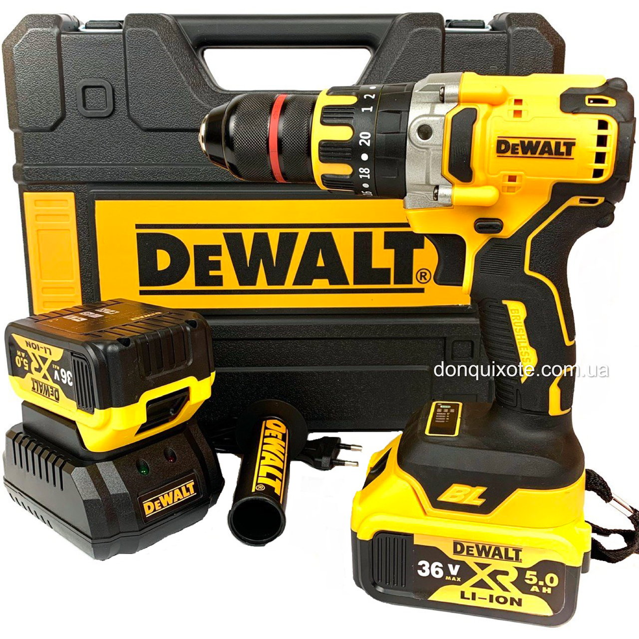 Ударний шурупокрут DeWALT DCD999NT безщітковий (36V, 5AH) Акумуляторний дриль-шурупокрут Деволт