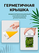 Органайзер для сипучих food storage container 7 контейнерів, Контейнери для спецій, Ємності для круп, Контейнери для спецій, фото 3
