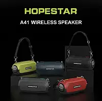 Портативная Bluetooth-колонка Hopestar A41 | Беспроводная колонка с влагозащитой и ремешком на плече