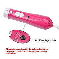 Багатофункціональний фен 10 в 1 Hair Styler 87010, Стайлер для випрямлення і завивки волосся Рожевий, фото 5