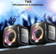 Портативна Bluetooth Колонка HOPESTAR PARTY ONE з підсвічуванням і 2-ма мікрофонами, Бездротова Колонка, фото 4