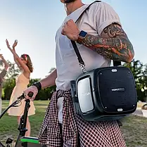 Портативна Bluetooth Колонка HOPESTAR PARTY ONE з підсвічуванням і 2-ма мікрофонами, Бездротова Колонка, фото 5