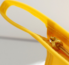 Косметичка прорезинена для басейну "HAVE A GOOD TRIP WASH BAG 03". Розмір 23,5х15х7,5 см. Жовтий колір, фото 5