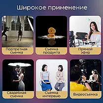 Професійне відеосвітло PRO-LED E600 RGB, Портативне світло для блогерів і відеомейкерів, фото 6