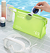 Косметичка прорезинена для басейну "HAVE A GOOD TRIP WASH BAG 03". Розмір 23,5х15х7,5 см. Жовтий колір, фото 8