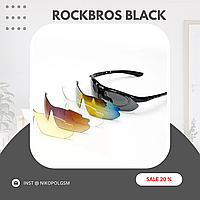 Очки RockBros Original Polarized премиум класса с 5 парами сменных линз