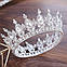Корона з камінням Swarovski Срібло 12.5 см Корона на голову з інкрустацією Весільна тіара для зачіски, фото 2