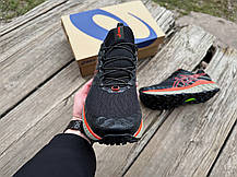 Чоловічі бігові кросівки Asics Trabuco Max 1011B028-006 Black/ Cherry Tomato Оригінал, фото 5