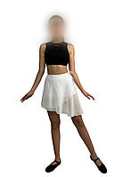 Танцевальная шифоновая юбка, белая