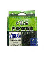 Шнур плетений 0.12 мм Stream Power Green, 125 m 9.1 кг