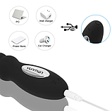 Гнучкий вібратор для анальної стимуляції 20 х 3 см, Анальний вібратор від USB, Інтимні іграшки, фото 2