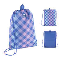 Сумка для взуття Kite Purple Chequer K24-600M-3  46x33 см  блакитний