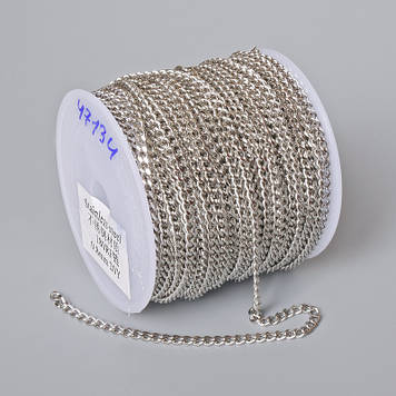 Фурнітура бобіна ланцюг для біжутерії s-2,8мм L-18м + - нержавіючий метал