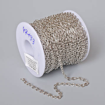 Фурнітура бобіна ланцюг для біжутерії s-3,1мм L-18м + - нержавіючий метал