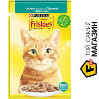 Влажный корм Friskies Корм для кошек влажный с уткой кусочки в соусе 85г