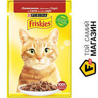 Влажный корм Friskies Корм для кошек влажный с говядиной кусочки в соусе 85г