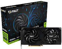 Игровая видеокарта Palit GeForce RTX 4070 SUPER Dual (NED407S019K9-1043D) для настольного компьютера