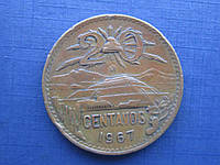 Монета 20 сентаво Мексика 1967