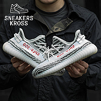 Чоловічі кросівки Adidas Yeezy Boost 350 V2 Zebra, Кросівки Адідас Ізі Буст, Yeezy Boost 350