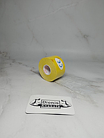 Кінезіо тейп Kinesiology Tape 3.8см х 5м жовтий