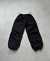 Женские весенние практичные штаны-карго из плащевой ткани Эмми с фиксаторами на талии и внизу размеры 42-46