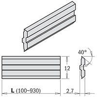 Нож строгальный 250×12×2,7 CENTROSTAR, CENTROFIX, QUICKFIX CMT