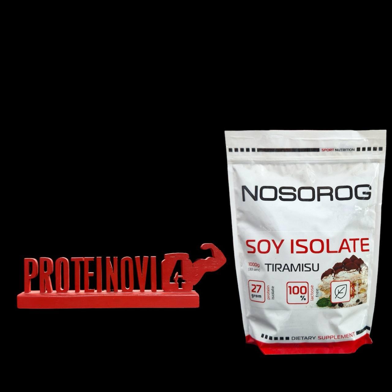 Протеїн соєвий ізолят Nosorog Soy Isolate 1kg для спорту