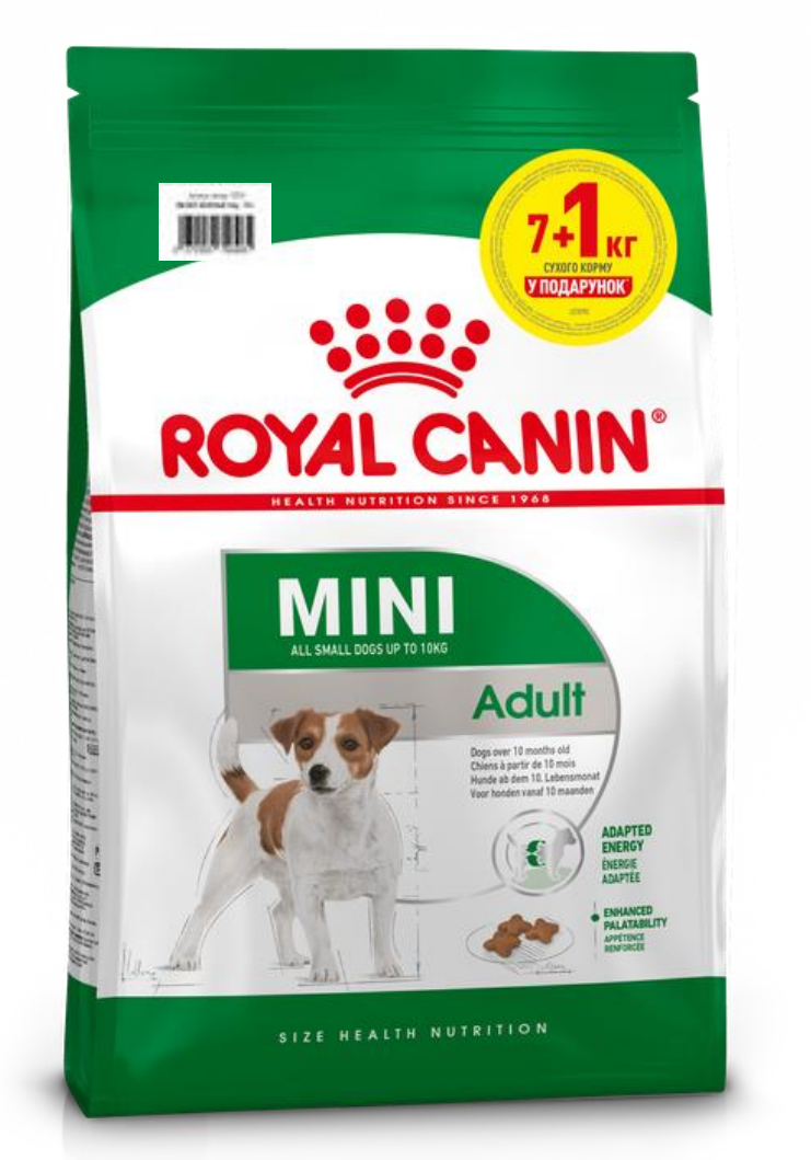 Royal Canin Adult Mini 8кг - корм для собак міні порід - купити за ...