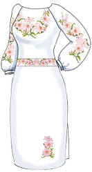 ВПЖ-11. Заготівля для вишивки бісером Жіноче плаття.