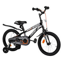 16317 Велосипед 2-колісний 16 дюймів Corso ручне гальмо, дзвіночок, прил. колеса