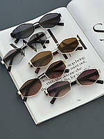 Очки солнцезащитные женские тренд / Стильные женские солнцезащитные очки ромбы шестигранники