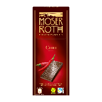 Ніжний темний шоколад із перцем чилі Moser Roth Edel-Bitter-Chocolade Chili, 125 гр