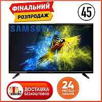 Smart Телевизор Samsung 45' ULTRA HD, 4K LЕD Самсунг Смарт тв 45 дюйма T2, WIFI Гарантия Андроид 13