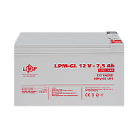 Аккумулятор гелевый LPM-GL 12V - 7.5 Ah h