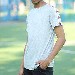 Чоловіча спортивна футболка Ellesse з лампасами сіра Еліс