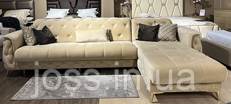 Шикарний комфортний кутовий розкладний диван 305x178x80 см JOSS Турін, фото 4