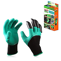 Гумові рукавички з пазурами для саду Garden Genie Gloves.