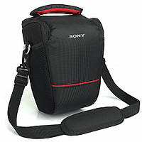 Сумка для фотоаппарата Sony Альфа противоударная Черный с красным ( IBF061BRO ) TM, код: 6910634