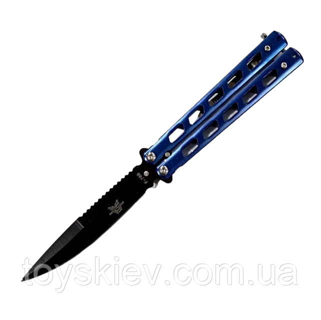 Ніж метелик A1008 Blue, фото 1