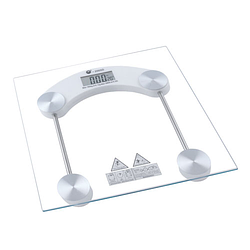 Цифрові підлогові ваги круглі прозорі до 180 кг товщина 6 мм 2003B