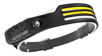 Ліхтар налобний BL-W689-LM+3COB (white+yellow+red), Motion Sensor, Li-Ion акум., ЗП Type-C