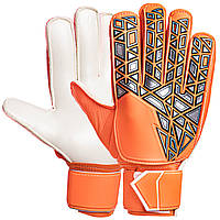 Перчатки вратарские с защитой пальцев Zelart FB-888 размер 8-10 цвета в ассортименте bg
