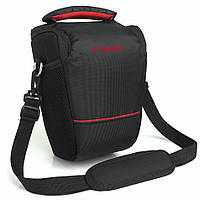 Сумка для фотоаппарата Canon EOS противоударный чехол Кэнон Черный красный (IBF061BR) CM, код: 6620205
