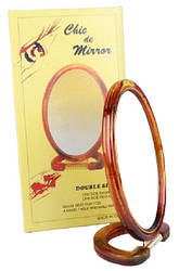 Дзеркало двостороннє овальне No6 (Висота — 15 см, Ширина 10,5 см)