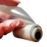 Термо папір для наклейок прозорий термопапір самоклеючий папір для принтера рулон для термопринтера 3 шт, фото 3