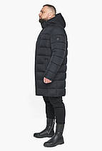 Тепла чоловіча куртка великого розміру колір графіт модель 51864, фото 2
