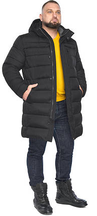 Куртка стильна чоловіча великого розміру в чорному кольорі модель 51864, фото 2