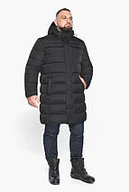 Куртка стильна чоловіча великого розміру в чорному кольорі модель 51864, фото 3